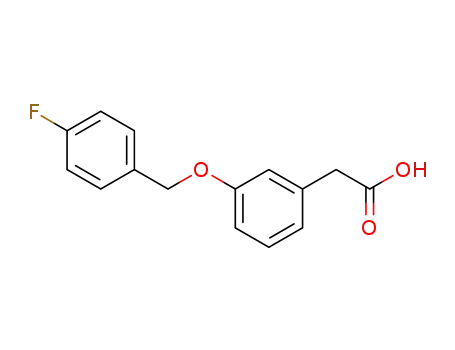 Molecular Structure of 125721-49-5 ([3-(4-FLUORO-BENZYLOXY)-PHENYL]-ACETIC ACID)