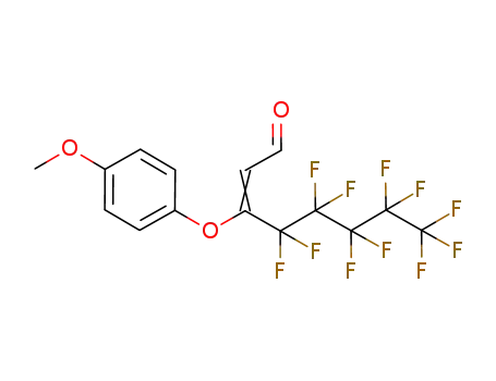 3-(4-methoxyphenoxy)-3-perfluoropentyl-prop-2-enal