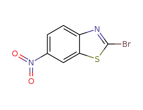 Molecular Structure of 2516-37-2 (2-BROMO-6-NITROBENZOTHIAZOLE)