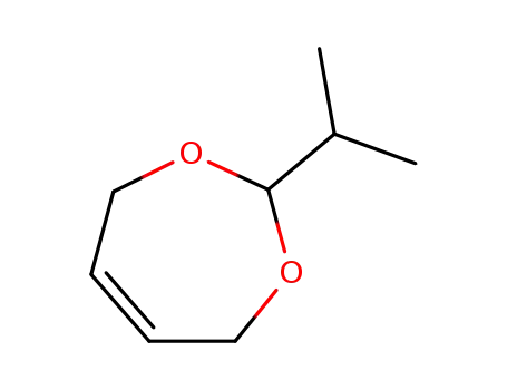 Molecular Structure of 5417-35-6 (4,7-dihydro-2-isopropyl-1,3-dioxepin)