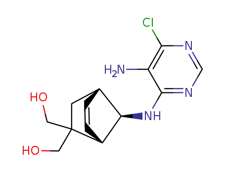 (+/-)-(1R,4R,7S)-7-[(5-amino-6-chloropyrimidin-4-yl)amino]bicyclo[2.2.1]hept-5-ene-2,2-dimethanol