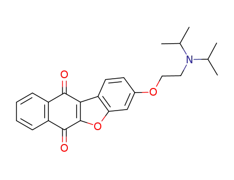 3-[2-bis(1-methylethylamino)ethoxy]benzo[b]naphtho[2,3-d]furan-6,11-dione