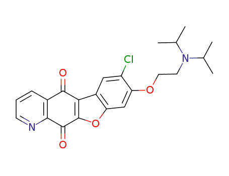 8-[2-(diisopropylamino)ethoxy]-7-chlorobenzo[4,5]furo[3,2-g]quinoline-5,11-dione