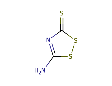 Molecular Structure of 6846-35-1 (5-Amino-3H-1,2,4-dithiazole-3-thione)