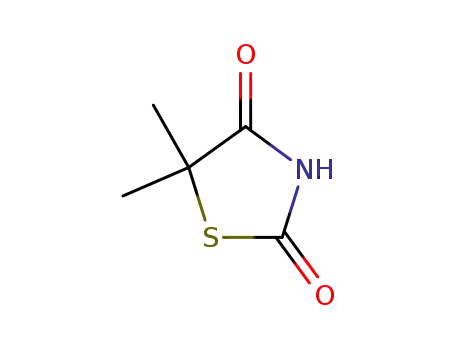 Molecular Structure of 3324-15-0 (2,4-Thiazolidinedione, 5,5-dimethyl-)
