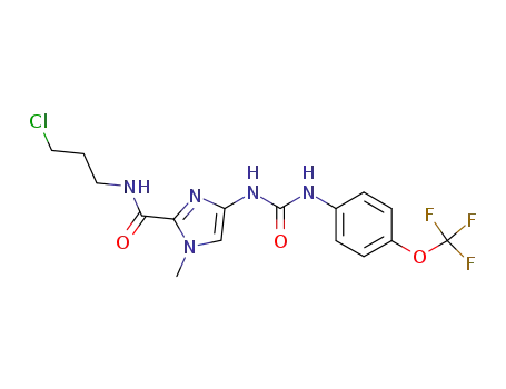 N-(3-chloropropyl)-1-methyl-4-[({[4-(trifluoromethoxy)phenyl]amino}carbonyl)amino]-1H-imidazole-2-carboxamide
