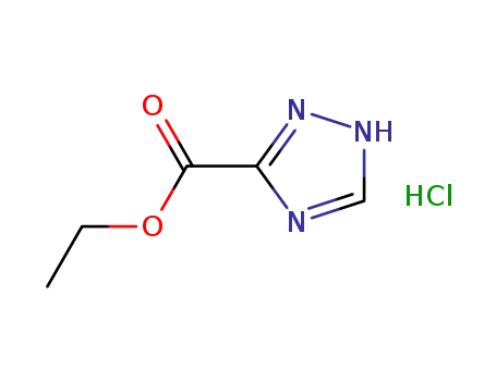 1H-1,2,4-triazole-3-carbocyclic acid ethyl ester hydrochloride