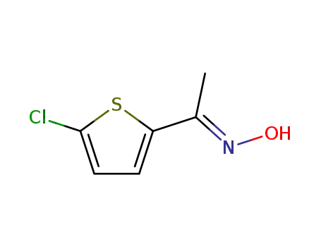 Molecular Structure of 42520-87-6 (Ethanone, 1-(5-chloro-2-thienyl)-, oxime)
