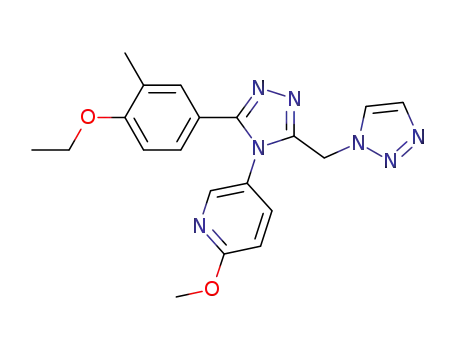5-[3-(4-ethoxy-3-methyl-phenyl)-5-[1,2,3]triazol-1-ylmethyl-[1,2,4]triazol-4-yl]-2-methoxy-pyridine