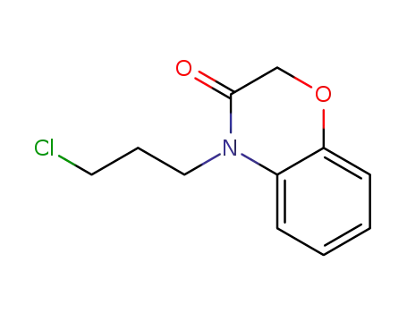 Molecular Structure of 73733-78-5 (2H-1,4-Benzoxazin-3(4H)-one, 4-(3-chloropropyl)-)