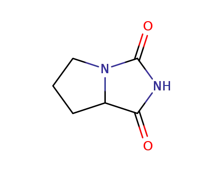 Molecular Structure of 5768-79-6 (Hexahydro-3H-pyrrolo[1,2-c]imidazole-1,3-dione)