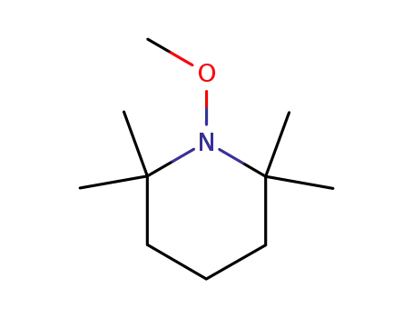 Molecular Structure of 34672-84-9 (Piperidine, 1-methoxy-2,2,6,6-tetramethyl-)