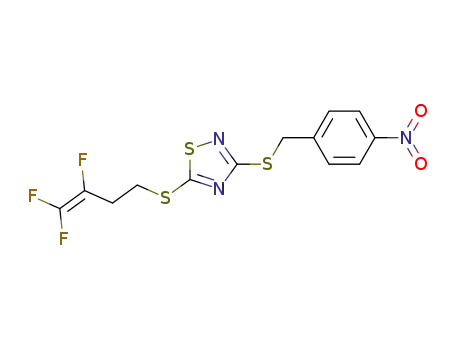 3-(4-nitrophenylmethylthio)-5-(3,4,4-trifluoro-3-butenylthio)-1,2,4-thiadiazole