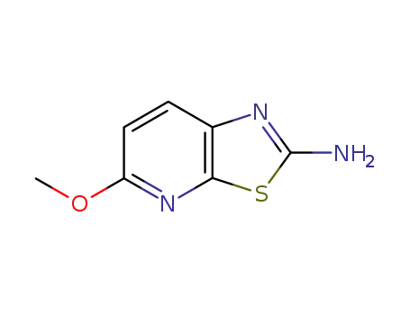 Molecular Structure of 13797-77-8 (5-METHOXYPYRIDOó3,2-D]ó1,3]THIAZOL-2-AMINE,97%)