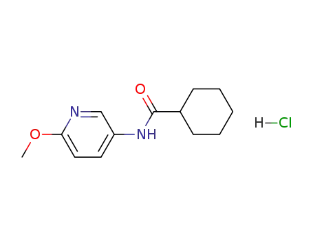 Molecular Structure of 548763-48-0 (Cyclohexanecarboxamide, N-(6-methoxy-3-pyridinyl)-,
monohydrochloride)