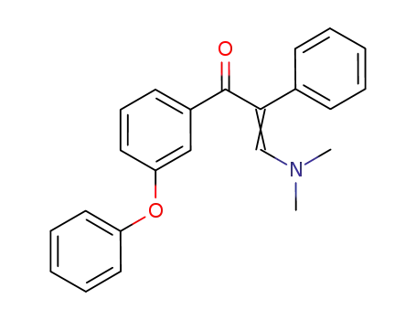 Molecular Structure of 632365-57-2 (2-Propen-1-one, 3-(dimethylamino)-1-(3-phenoxyphenyl)-2-phenyl-)
