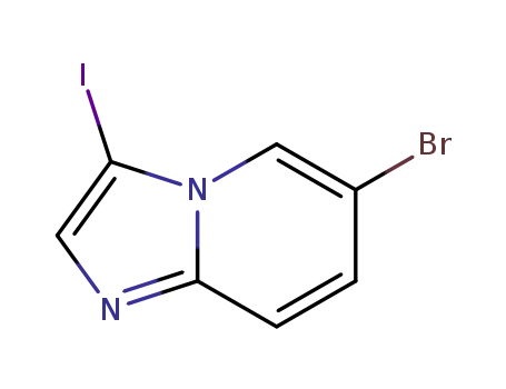 Molecular Structure of 474706-74-6 (6-broMo-3-iodoH-iMidazo[1,2-a]pyridine)