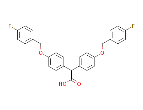 2,2-bis{4-[(4-fluorobenzyl)oxy]phenyl}acetic acid