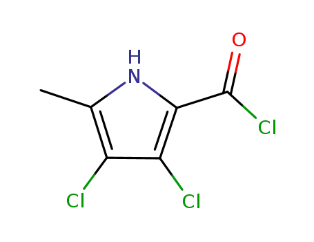 Molecular Structure of 848500-48-1 (1H-Pyrrole-2-carbonyl chloride, 3,4-dichloro-5-methyl-)