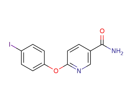 Molecular Structure of 676495-46-8 (3-Pyridinecarboxamide, 6-(4-iodophenoxy)-)