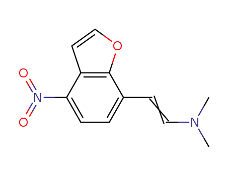 Molecular Structure of 603305-64-2 (Ethenamine, N,N-dimethyl-2-(4-nitro-7-benzofuranyl)-)
