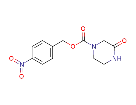 Molecular Structure of 623564-23-8 (1-Piperazinecarboxylic acid, 3-oxo-, (4-nitrophenyl)methyl ester)