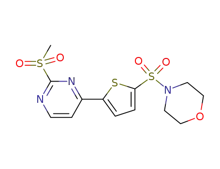 2-(methylsulfonyl)-4-(5-(morpholinosulfonyl)thiophen-2-yl)pyrimidine