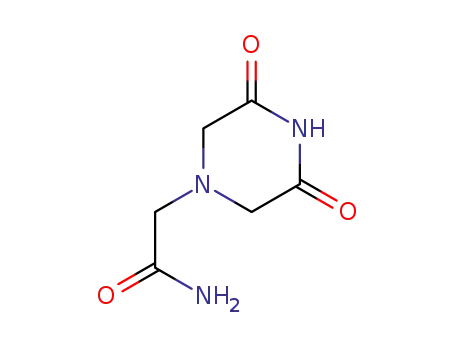 Molecular Structure of 24553-06-8 (1-Piperazineacetamide,3,5-dioxo-(8CI,9CI))