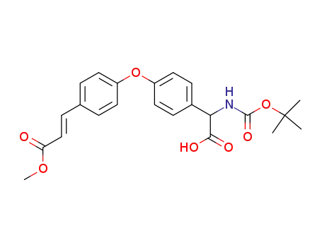 3-{4-[4-(tert-butoxycarbonylaminocarboxymethyl)-phenoxy]-phenyl}-acrylic acid methyl ester
