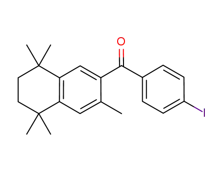 Molecular Structure of 926038-65-5 (Methanone,
(4-iodophenyl)(5,6,7,8-tetrahydro-3,5,5,8,8-pentamethyl-2-naphthalenyl)
-)
