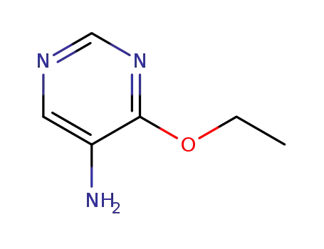 Molecular Structure of 55150-17-9 (5-Pyrimidinamine, 4-ethoxy- (9CI))