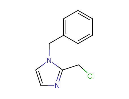 Molecular Structure of 58610-70-1 (1-benzyl-2-(chloromethyl)-1H-imidazole(SALTDATA: HCl))