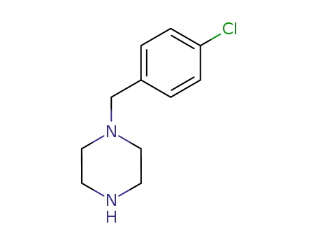 Molecular Structure of 23145-88-2 (1-(4-Chlorobenzyl)piperazine)