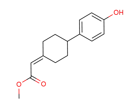 [4-(4-hydroxyphenyl)cyclohexylidene]acetic acid methyl ester