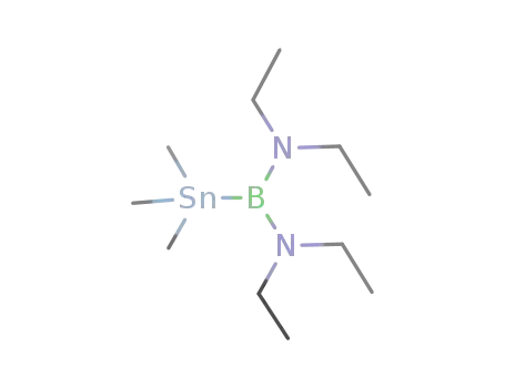Molecular Structure of 79812-14-9 (Boranediamine, N,N,N',N'-tetraethyl-1-(trimethylstannyl)-)