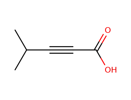Molecular Structure of 65199-69-1 (2-Pentynoic acid, 4-methyl-)