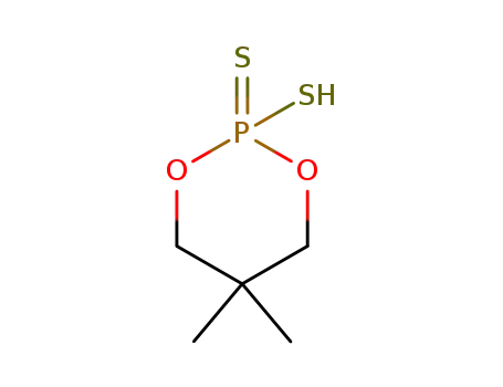 Molecular Structure of 697-45-0 (1,3,2-Dioxaphosphorinane, 2-mercapto-5,5-dimethyl-, 2-sulfide)