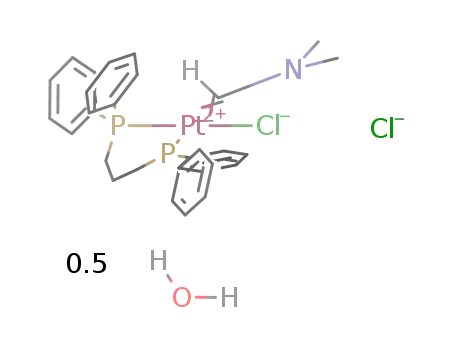 [1,3-bis(diphenylphosphino)propane](dimethylaminomethylene)(chloro)platinum(II) chloride - H2O (2/1)