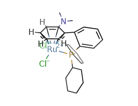 rac.-[Ru(η6:η1-2-dicyclohexylphosphino-2'-(N,N-dimethylamino)biphenyl)Cl2]