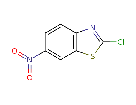 Molecular Structure of 2407-11-6 (2-Chloro-6-nitrobenzothiazole)