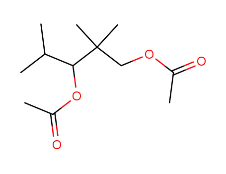 Molecular Structure of 4100-09-8 (2,2,4-trimethylpentane-1,3-diyl diacetate)