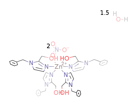 [Zn(1-benzyl-2-hydroxymethylimidazole)4](NO3)2*1.5H2O
