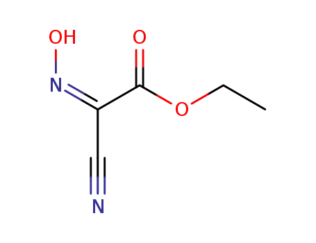 Molecular Structure of 89765-49-1 (ethyl (E)-2-cyano-2-(hydroxyimino)acetate)