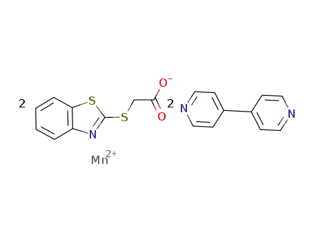 ([Mn(2-benzothiazolylthioacetato)2(4,4'-bipyridine)2])(n)