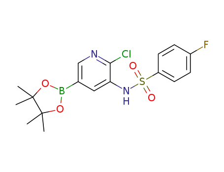 N-[2-CHLORO-5-(4,4,5,5-TETRAMETHYL-1,3,2-DIOXABOROLAN-2-YL)PYRIDIN-3-YL]-4-FLUOROBENZENESULFONAMIDE