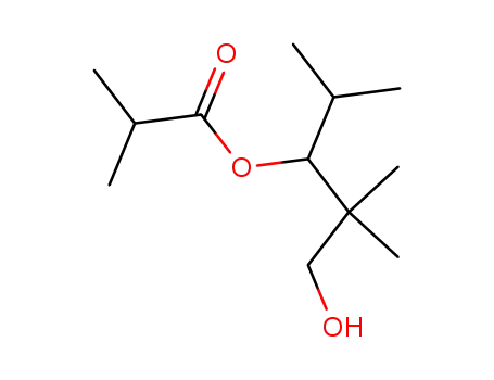 Molecular Structure of 18491-15-1 (3-Hydroxy-2,2-dimethyl-1-(1-methylethyl)propyl isobutyrate)