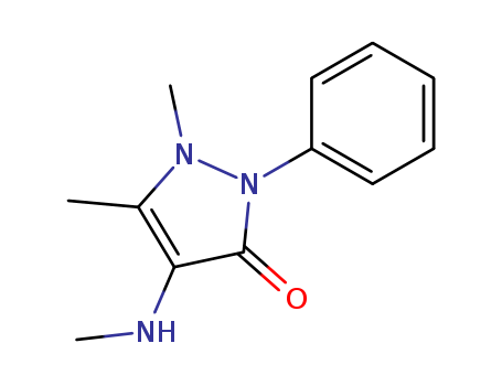3H-Pyrazol-3-one,1,2-dihydro-1,5-dimethyl-4-(methylamino)-2-phenyl-