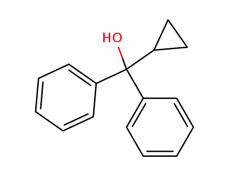 Molecular Structure of 5785-66-0 (CYCLOPROPYL DIPHENYL CARBINOL)