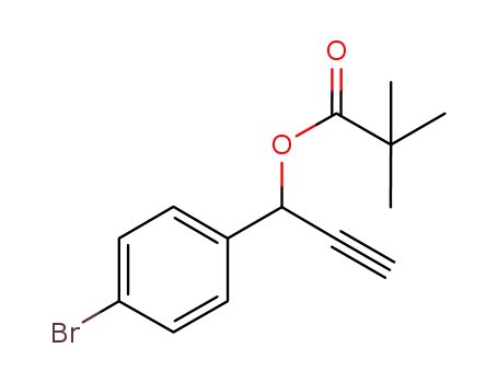 1-(4-bromophenyl)prop-2-ynyl pivalate