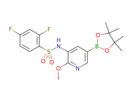 N-(2-methoxy-5-(4,4,5,5-tetramethyl-1,3,2-dioxaborolan-2-yl)pyridin-3-yl)-2,4-difluorobenzenesulfonamide